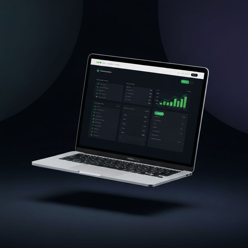 Criação de Sites - Mockup de website moderno