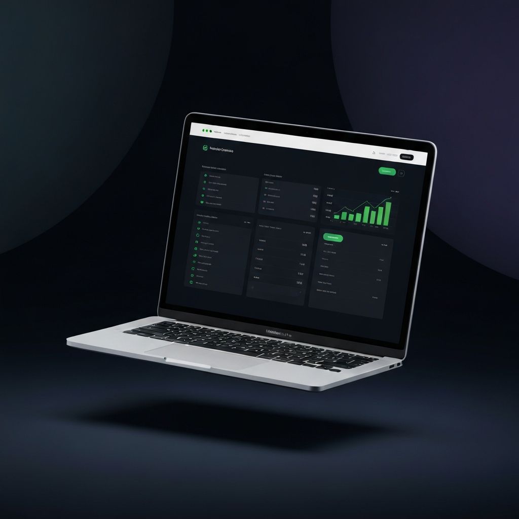 Criação de Sites - Mockup de website moderno
